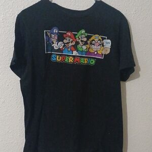 Make Offer Super Mario Black Kids T-Shirt